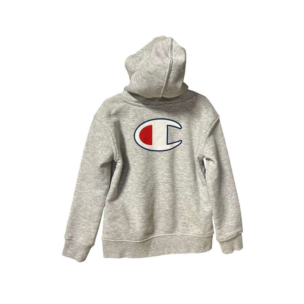 Youth size 6 gray Champion hoodie in good condition